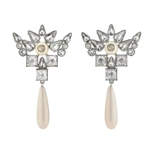 GUCCI Brass Clip On Earrings Women's