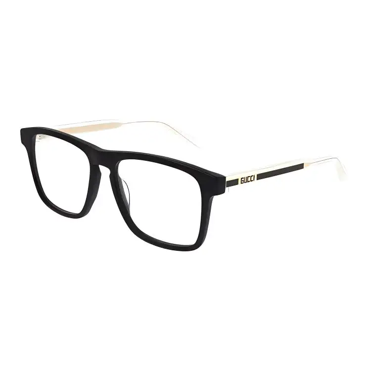 GUCCI Vintage Square Eyeglass Frames Men's Black