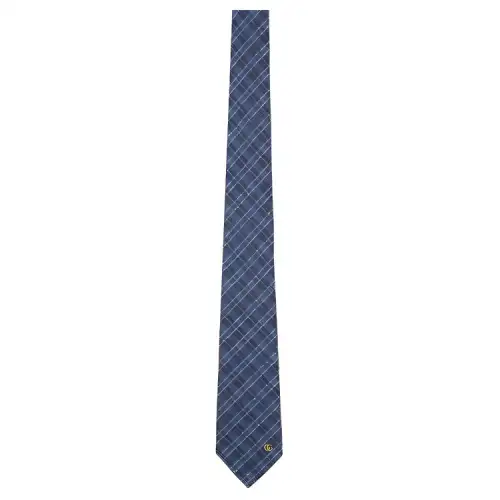GUCCI Silk wool Blend Ties Men's Blue