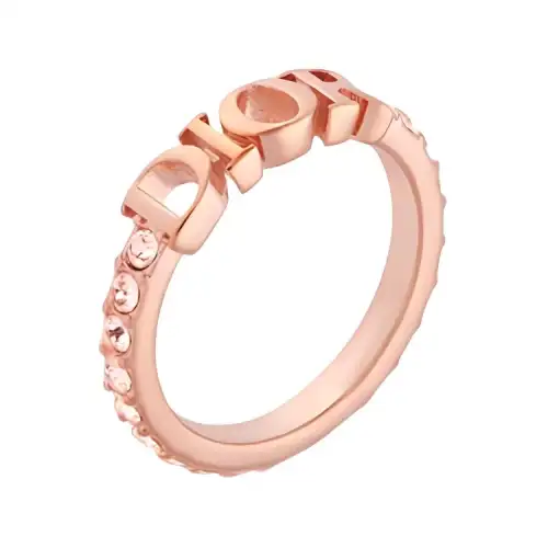 DIOR Faux Crystal Rings Women's