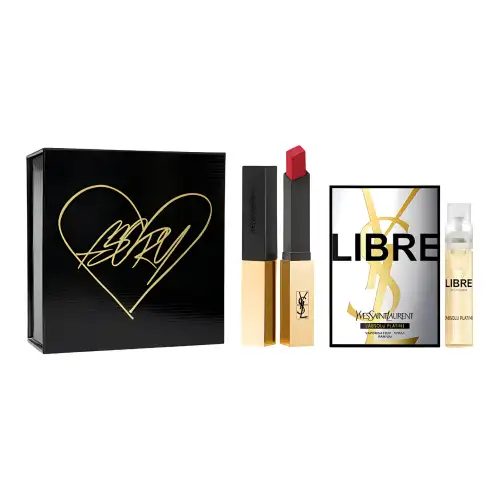 YSL, bar, lipstick, lip gloss, gift box, makeup primer, velvet set, perfume for professional use, square tube, sample