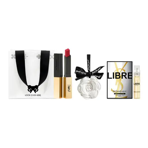 YSL, bar, lipstick, lip gloss, makeup primer, set, matte nutritious perfume for professional use, aromatherapy, square tube, sample