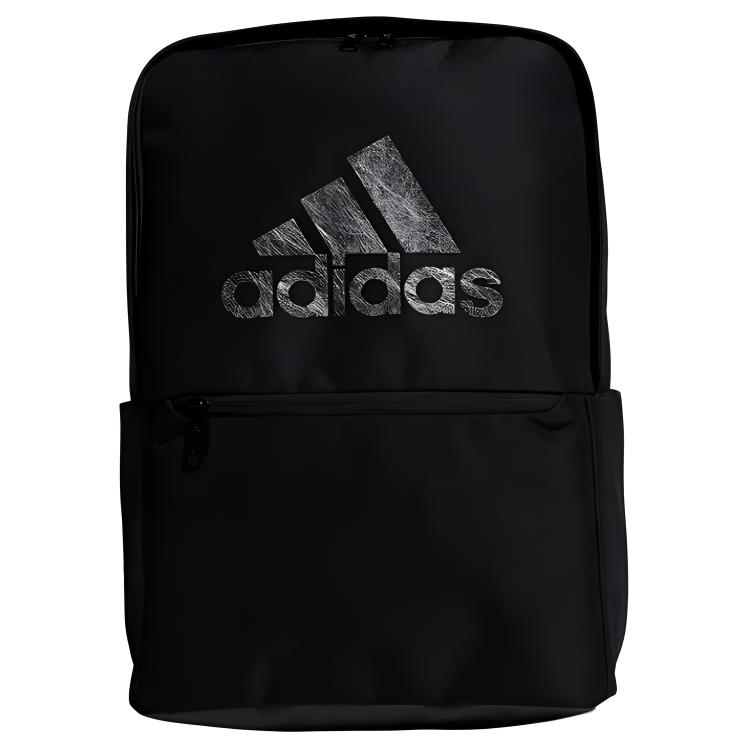 Adidas, sports foldable black backpack with zipper for men and women, polyester, for beloved