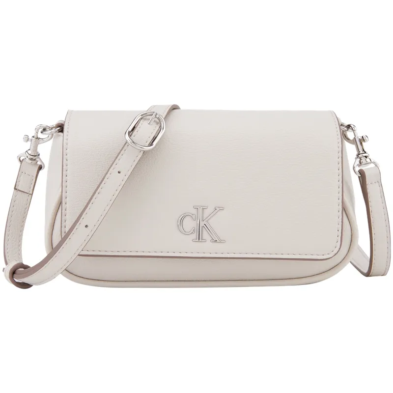 CALVIN KLEIN Synthetic Material Shoulder Bag Small Women's Moon White