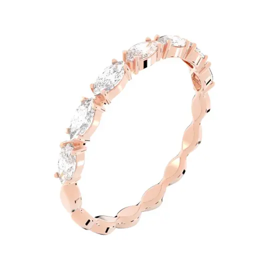Swarovski Vittore Artificial Crystal Rings Women's Rose Gold tone Plated