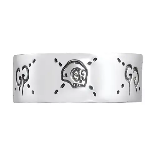 GUCCI Ghost Skull Ring Silver