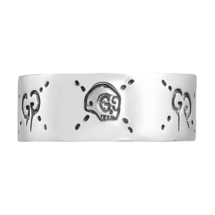 GUCCI Ghost Skull Ring Silver