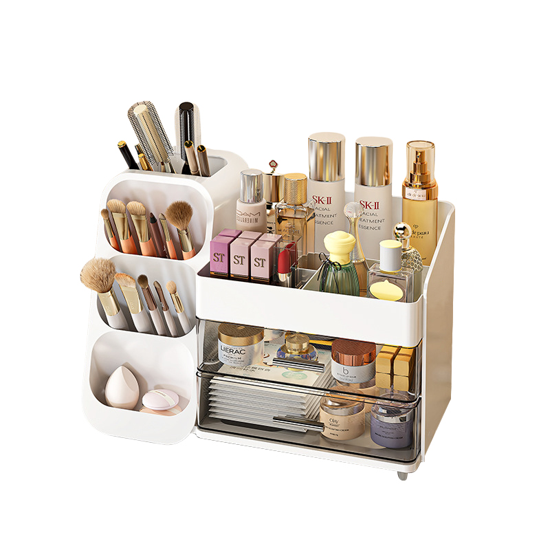 Cosmetic storage box, pens holder, dressing table for boxes, table storage system, universal lipstick for skin care