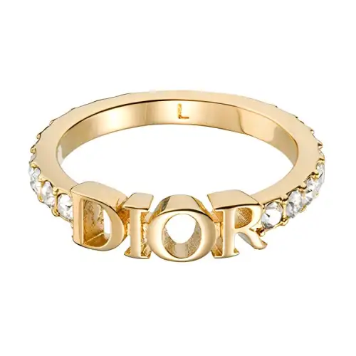 Christian DIOR Pre Owned 2010's Crystal embellishment Ring