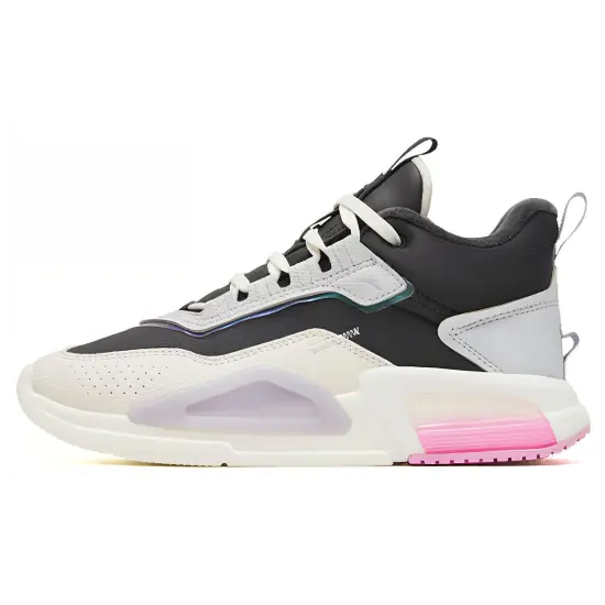 ANTA Rubik's Cube Casual Shoes Women's High-Top Black White