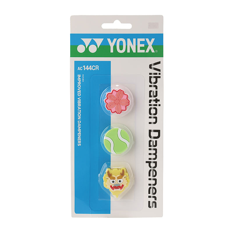 YONEX Tennis Racket Shock Absorbers Silicone 3 Pcs Pack Unisex Cherry Blossom Dragon