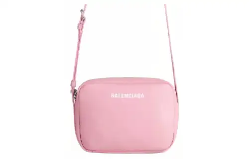 Balenciaga Calfskin Camera Bag, Crossbody Bag, Shoulder Bag Women's Pink