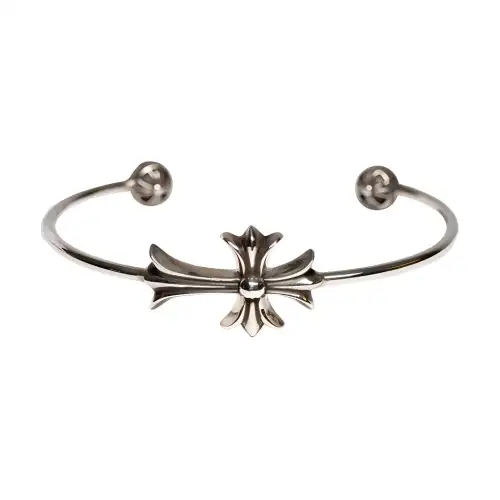 Chrome Hearts 925 Sterling Silver Bangles Women's Silver