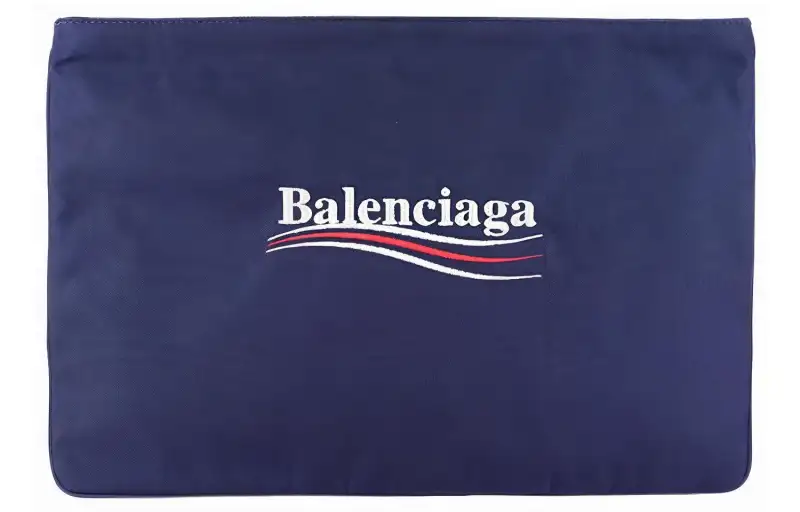 Balenciaga Nylon Clutch Women's Blue