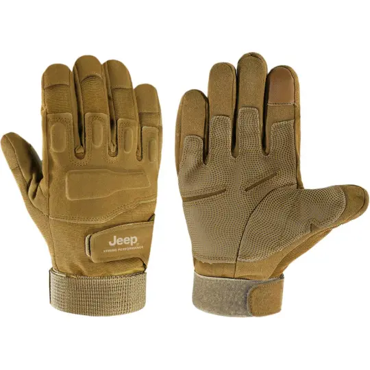 Jeep Abrasion Resistant Sports Tactical, Sports Lining Fleece Lined Fall Winter Thermal Polyester Knit Gloves Unisex