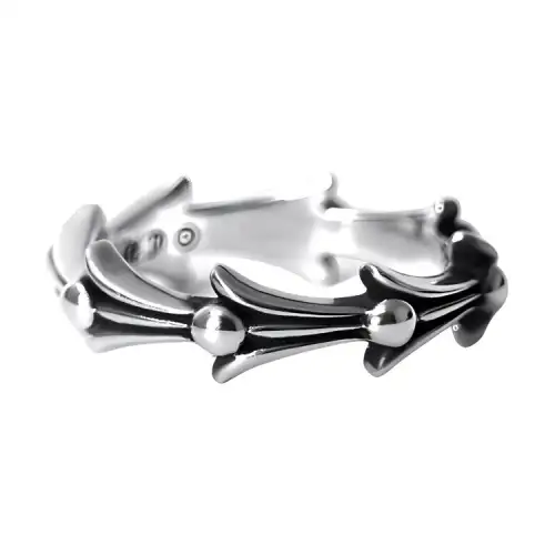 Chrome Hearts 925 Sterling Silver Rings Unisex Silver