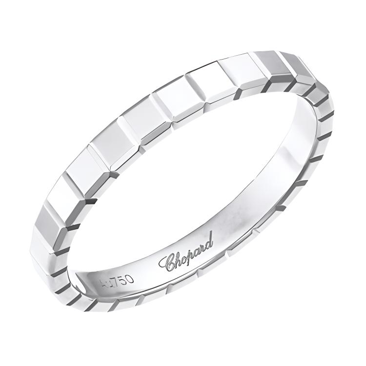 Ice, platinum ring with letters for men and women, with your logo imprint, 18 carat white gold, for beloved