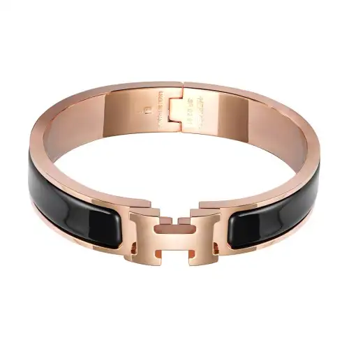 HERMES Clic H Enamel Bangles Women's