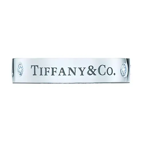 TIFFANY & CO. Platinum Diamond Rings Women's