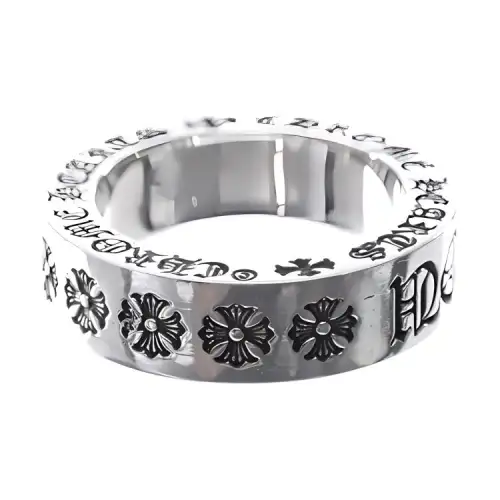 Chrome Hearts 925 Sterling Silver Rings Unisex Silver