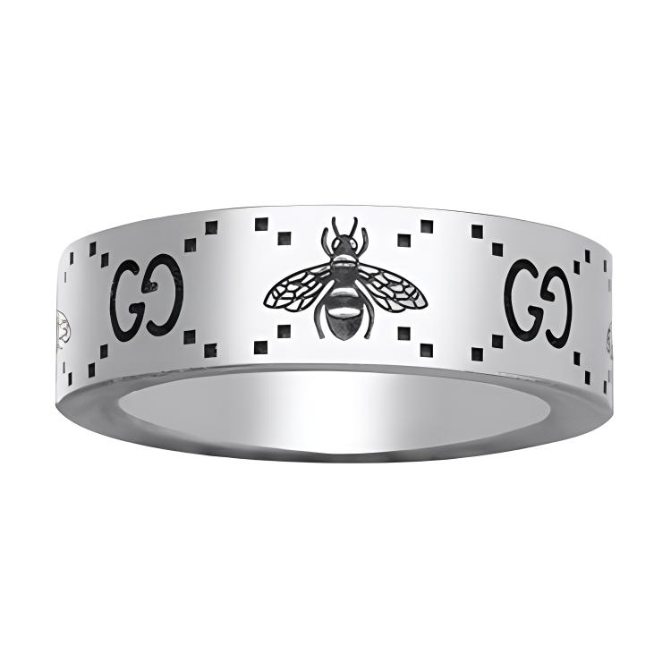 Серебряное кольцо Gucci Double G Ring (серебряное)