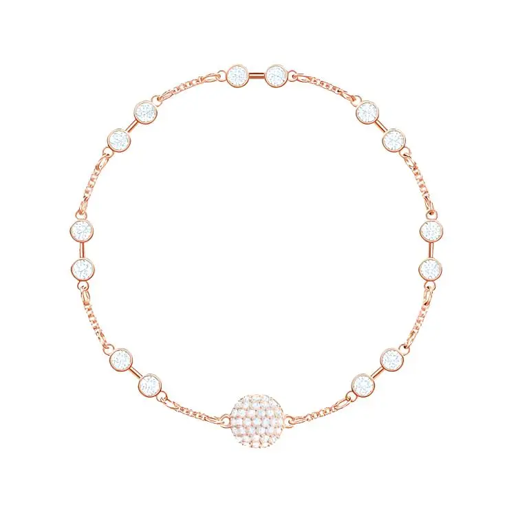Swarovski Remix Collection Faux Crystal Bracelets Women's White & Rose Gold Plated