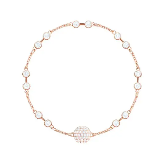 Swarovski Remix Collection Faux Crystal Bracelets Women's White & Rose Gold Plated
