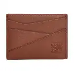 LOEWE Puzzle Cow Leather Card Holder Men's Dark Brown