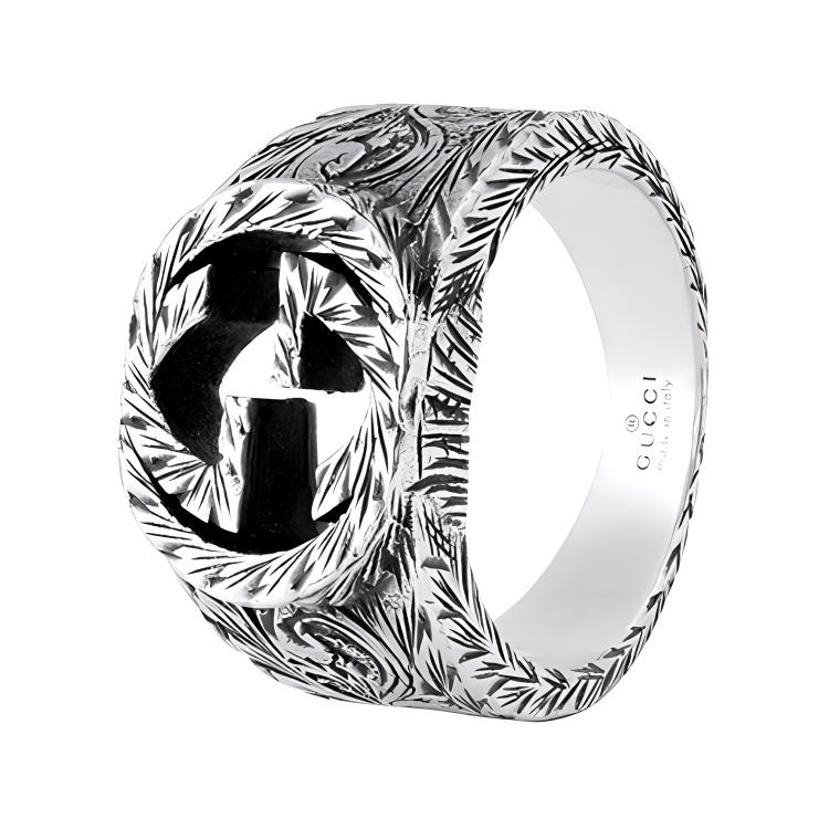 Кольцо Gucci Interlocking G (серебряное)