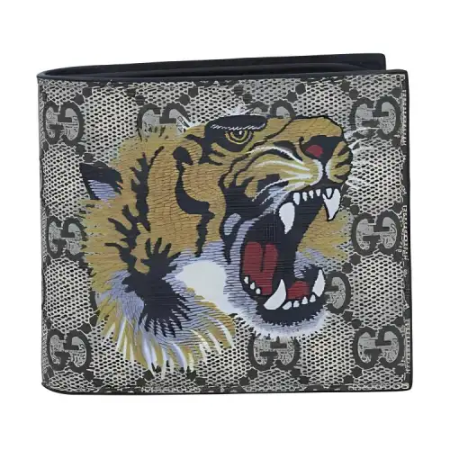 GUCCI PVC Polyvinyl Chloride Wallet Men's Black