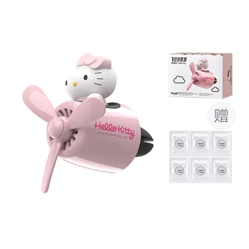 Hello kitty, sanrio, decorations, perfume, aromatherapy, universal cartoon perfumed creative design airplane all-season, fuchsia cute doll