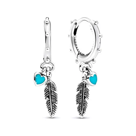 Pandora 925 Sterling Silver Stud Earrings Women's Silver