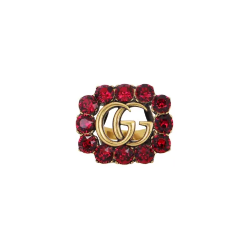 GUCCI GG Marmont Rings Unisex Red