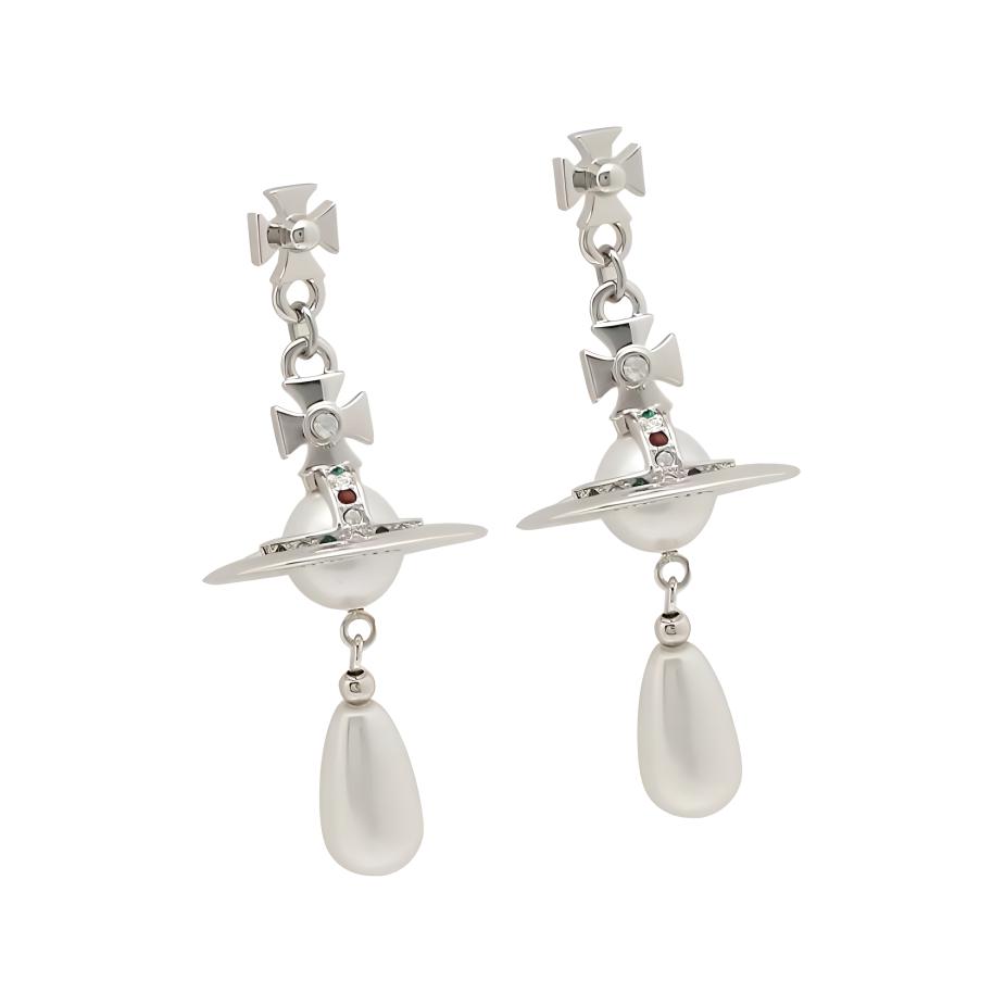 Женские серьги Vivienne Vivienne Westwood Pearl Drop (серебристые)