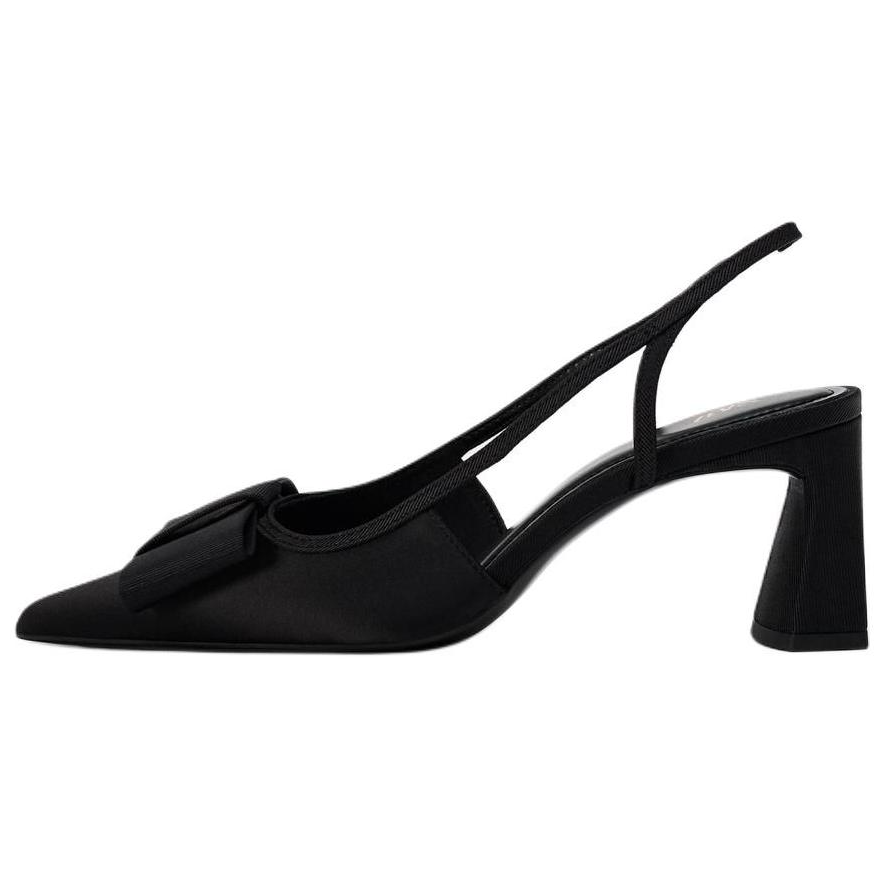 ZARA Полиэстер (полиэфирное волокно) для отдыха поездка на работу на высоком каблуке обувь женский черный