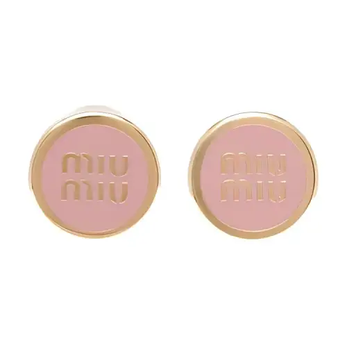 MIU MIU Enamel Earrings Women's Pink