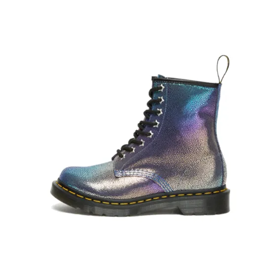 Dr.Martens Dr.Martens 1460 Rainbow Ray Suede Lace Up Boots 'Purple' Women's