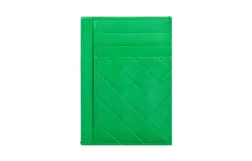 Bottega Veneta Cow Leather Card Holder Men's Green