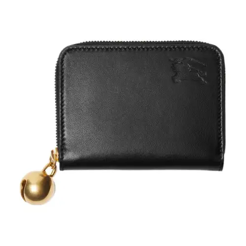 Burberry Lambskin Wallet Women's Black