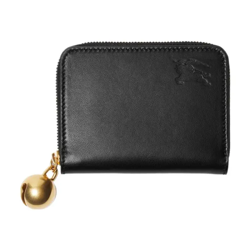 Burberry Lambskin Wallet Women's Black