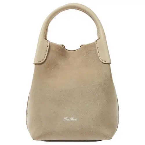 Loro Piana Suede Shoulder Bag, Crossbody Bag, Handbag Women's Beige