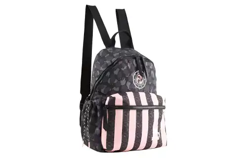 PUMA Polyester Backpack Regular Women's Black Print
