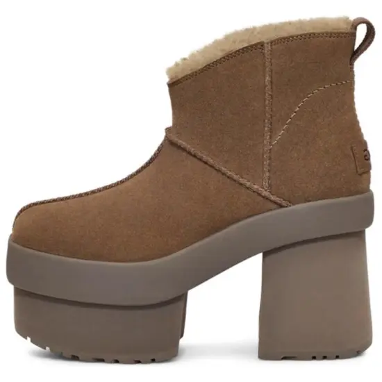 UGG New Heights Platform Mini Boot Hickory Women's