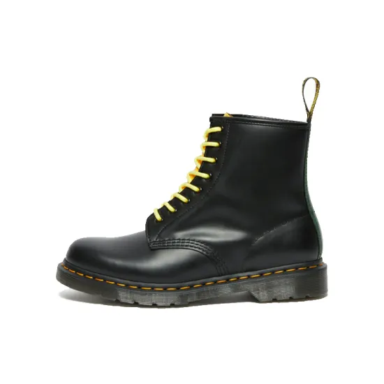 Dr.Martens 1460 Contrast Smooth Leather Lace Up Boots 'Black'