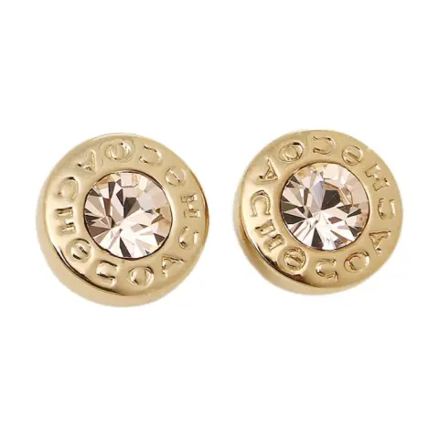 COACH Alloy Stud Earrings Women's Gold