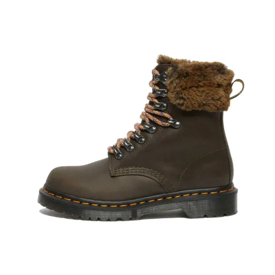 Dr.Martens 1460 Martin Boots Grey/Green Women's