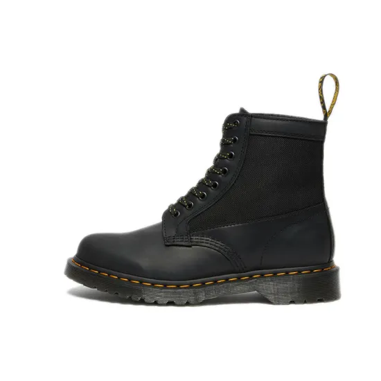 Dr.Martens 1460 Panel Leather Lace Boots Black/Yellow