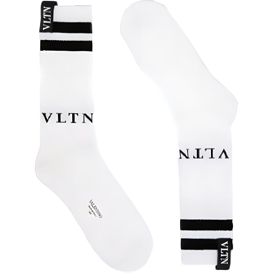 Valentino Crew Socks Men’s White