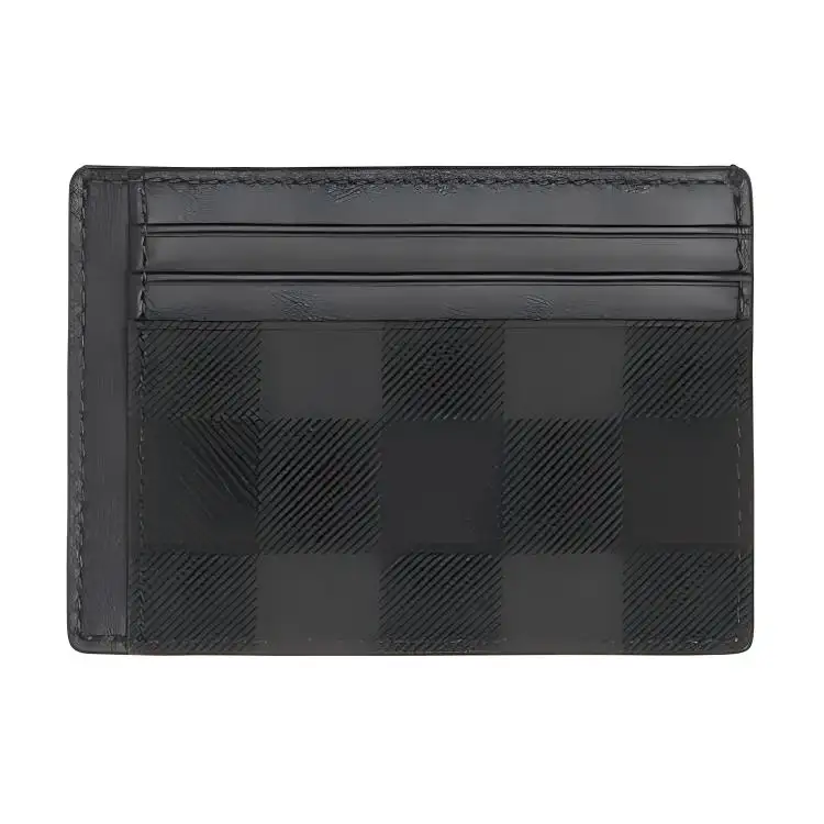 Burberry Leather Wallet Men's Gray