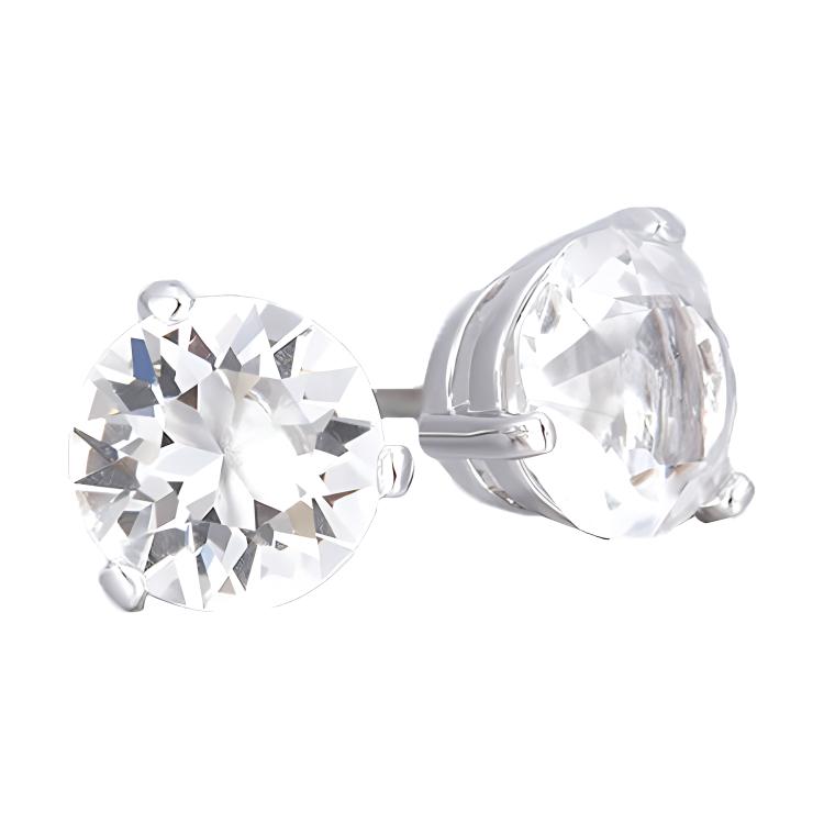 женские серьги Swarovski Solitaire (серебряные) — фото 2